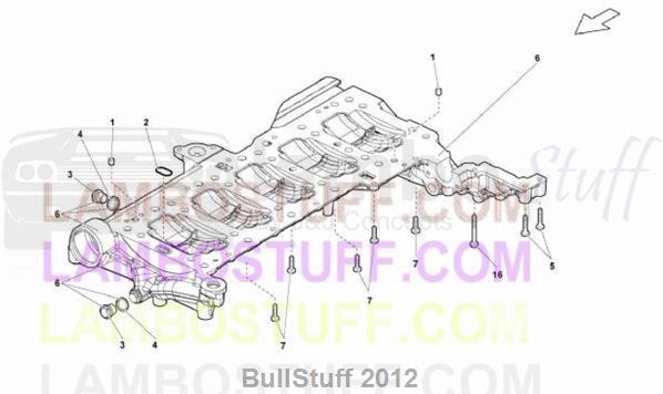 2011 Lamborghini GALLARDO LP 550-2 COUPE AUSTRALIA OIL SUMP (103.10.00)